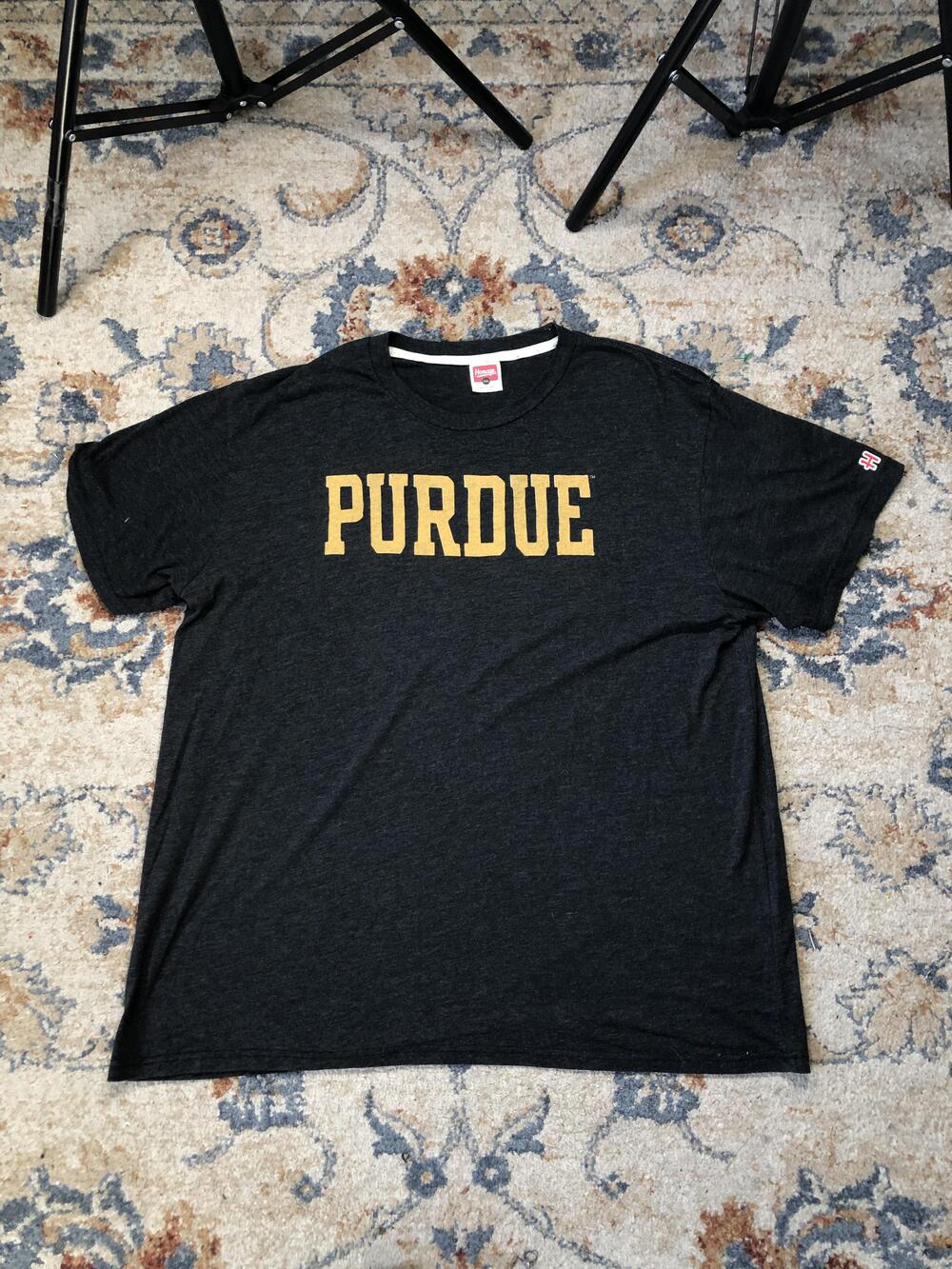 Purdue Boilermakers Shirt Mens 2XL Gray NCAA College Short Sleeve Tee Homage